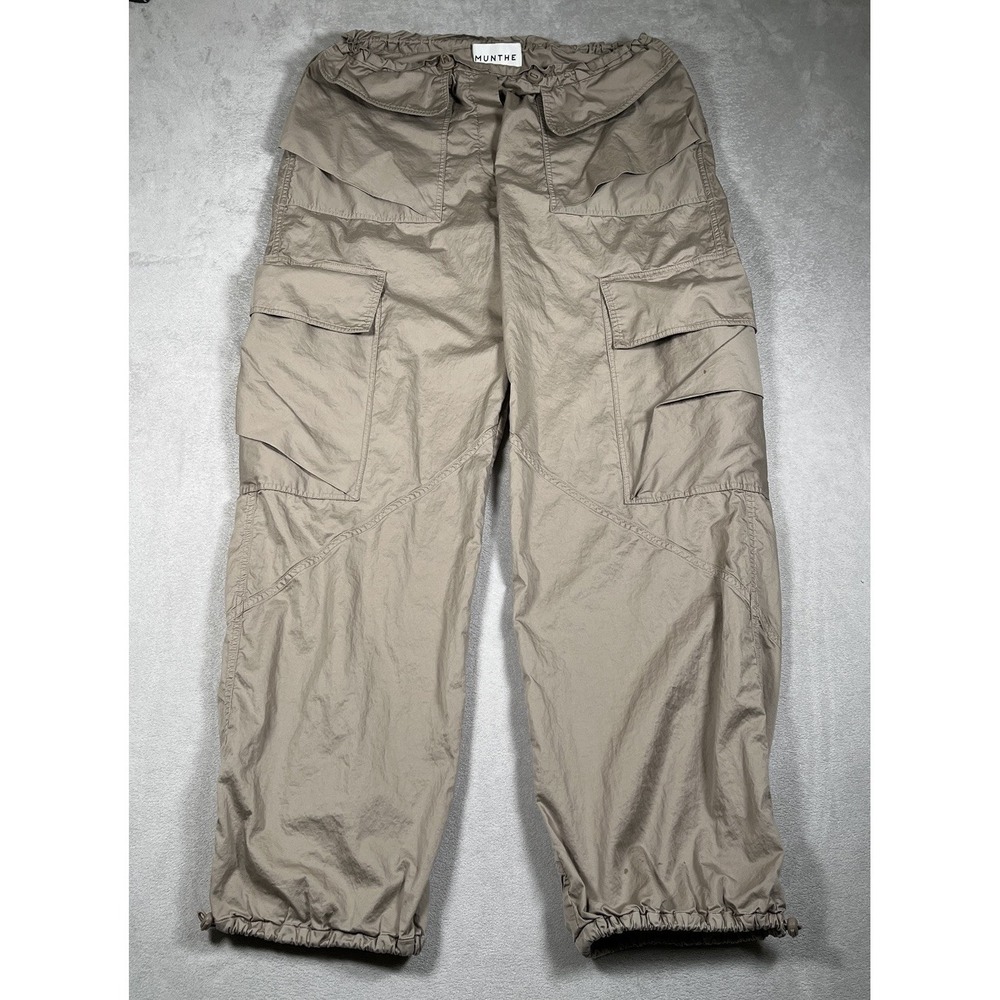 Munthe Larch Cargo Pants Women 28x29 Elastic Waist/Ankle Casual or Formal Cotton